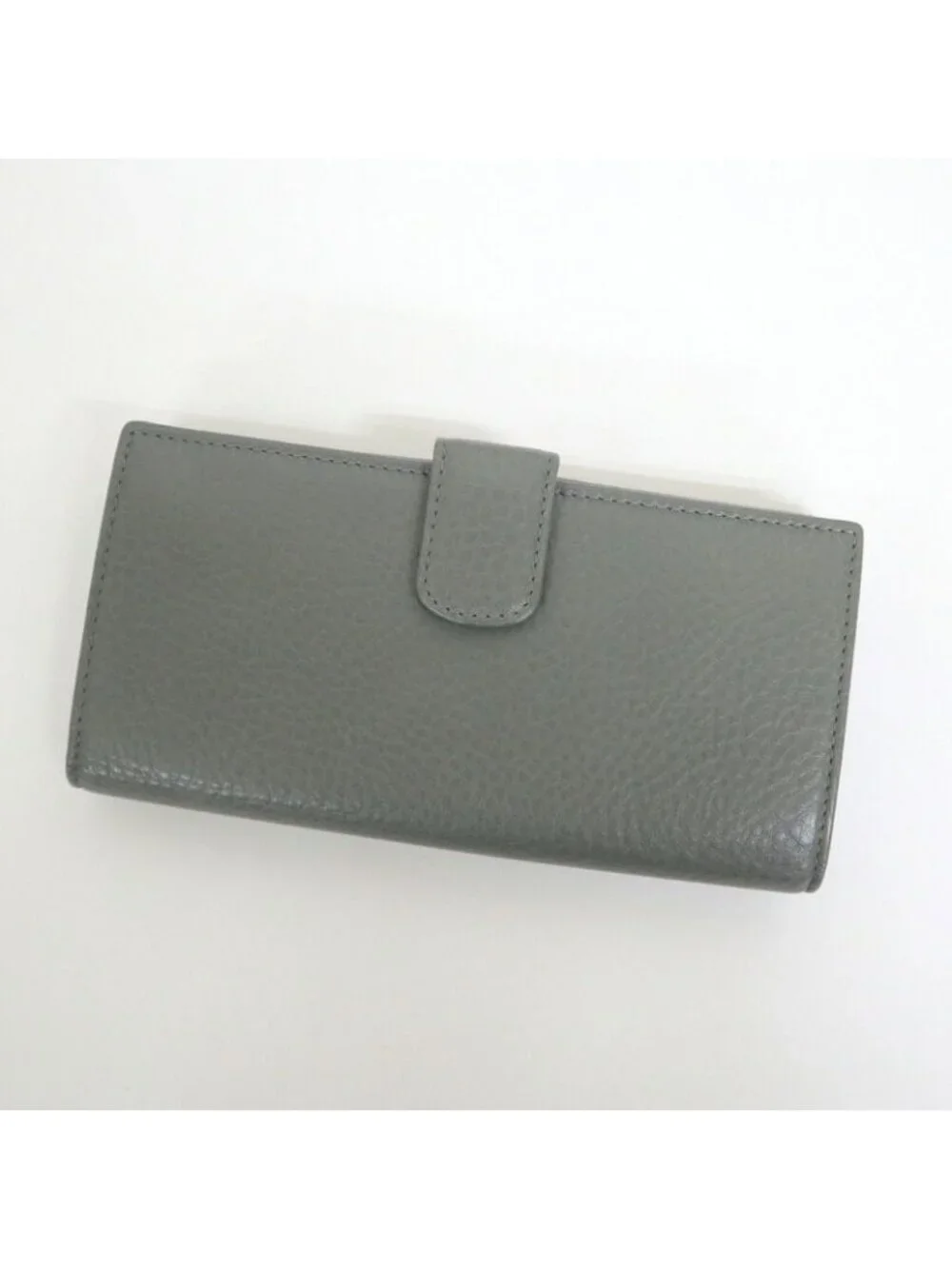 Gucci Horsebit Hook Wallet Leather Moss Gray Silver - Picture 2 of 8